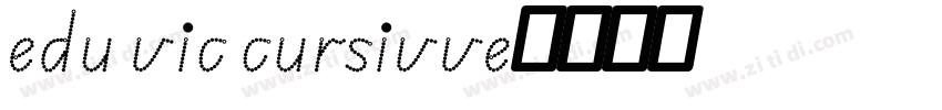 edu vic cursivve字体转换